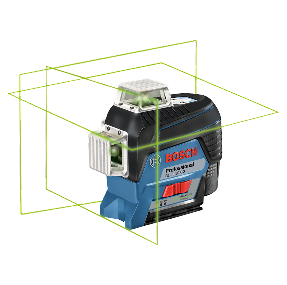 Линейный лазерный нивелир BOSCH GLL 3-80 CG (осепостроитель, уровень)