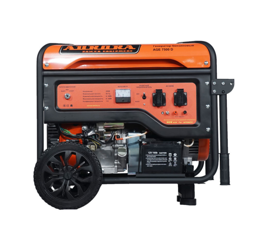 Генератор Aurora AGE 7500 D (6,5 кВт / 6 кВт, 220В) бензиновый